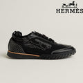 Hermès Jet Sneaker "Black" Mesh & Calfskin Leather Men Retro Sneakers