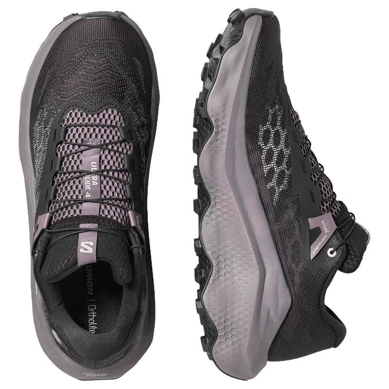 Salomon Ultra Glide 4 Trail Running Sneakers "Black Mauve"- outdoor hiking shoes/Women's Shoe Sale / Men's Shoe Sale