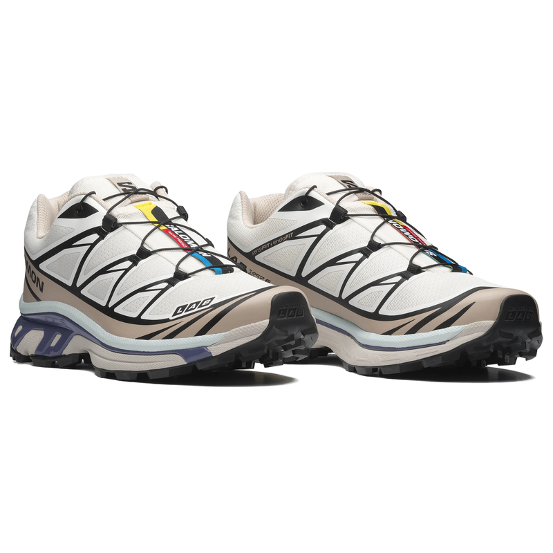 Salomon S-LAB XT-6 Men Women Outdoor Trail Running Shoes "White Beige Purple"