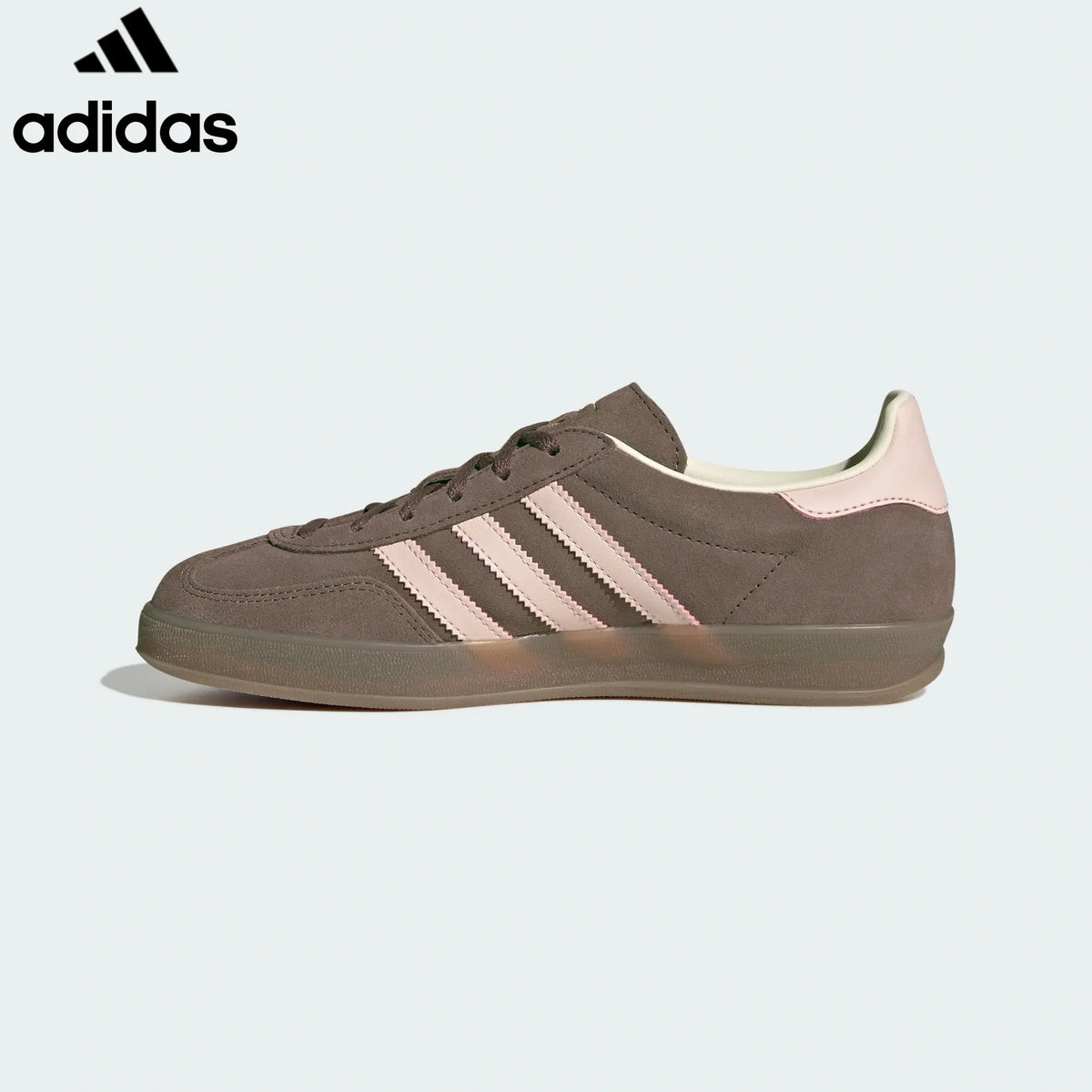 adidas Originals Gazelle Indoor Shoes "Dark Brown / Light Pink"-Classic sneakers，Adidas Women's Shoe Sale / Men's Shoe Sale
