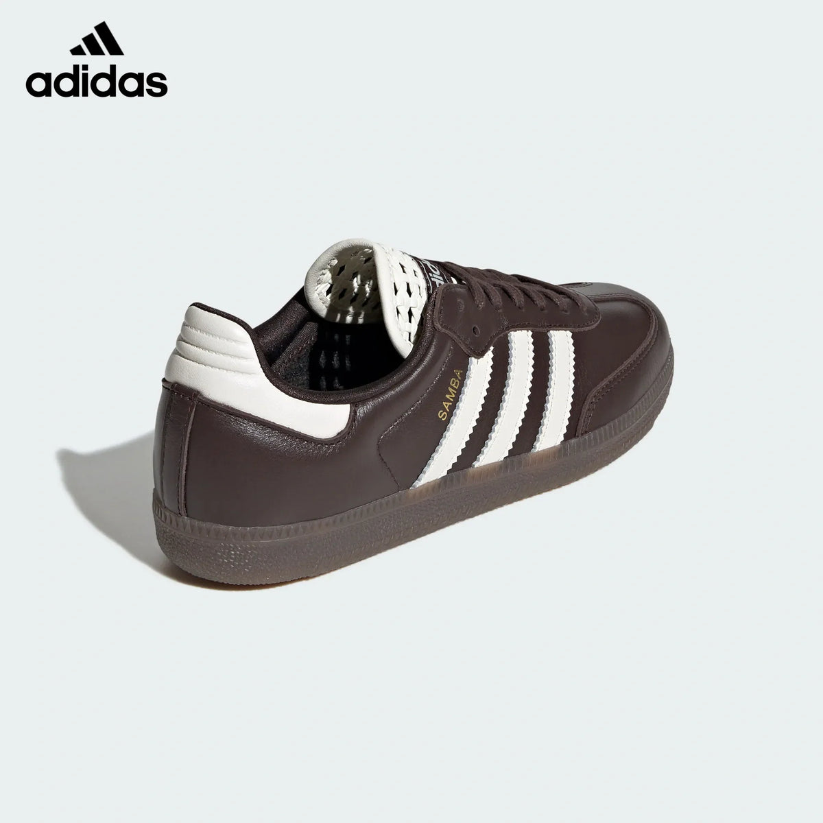 adidas Originals Samba OG Shoes Dark Brown  Off White  Gum-Classic sneakers，Adidas Women's Shoe Sale / Men's Shoe Sale