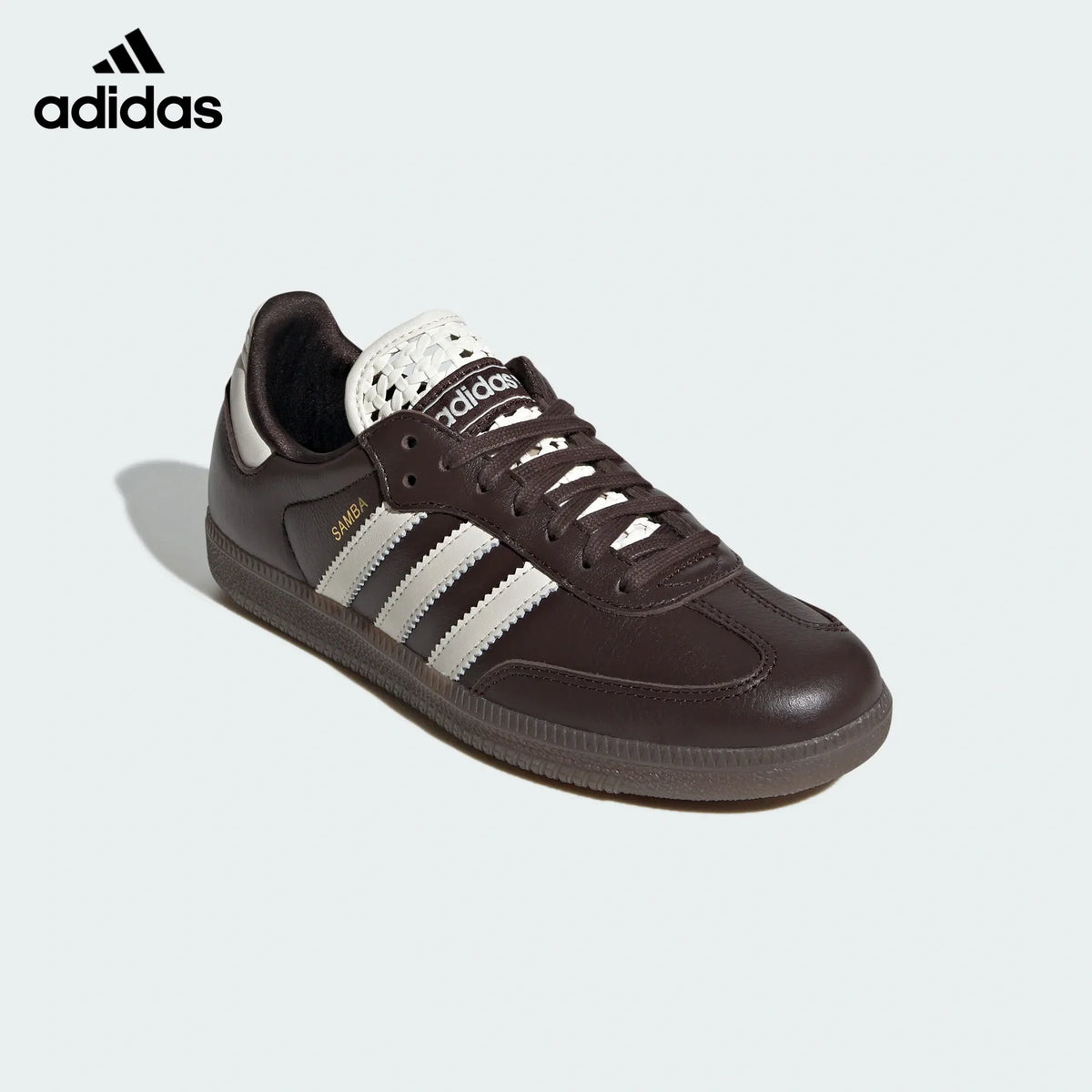 adidas Originals Samba OG Shoes Dark Brown  Off White  Gum-Classic sneakers，Adidas Women's Shoe Sale / Men's Shoe Sale
