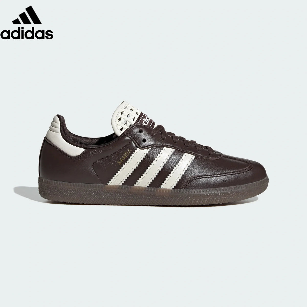 adidas Originals Samba OG Shoes Dark Brown  Off White  Gum-Classic sneakers，Adidas Women's Shoe Sale / Men's Shoe Sale