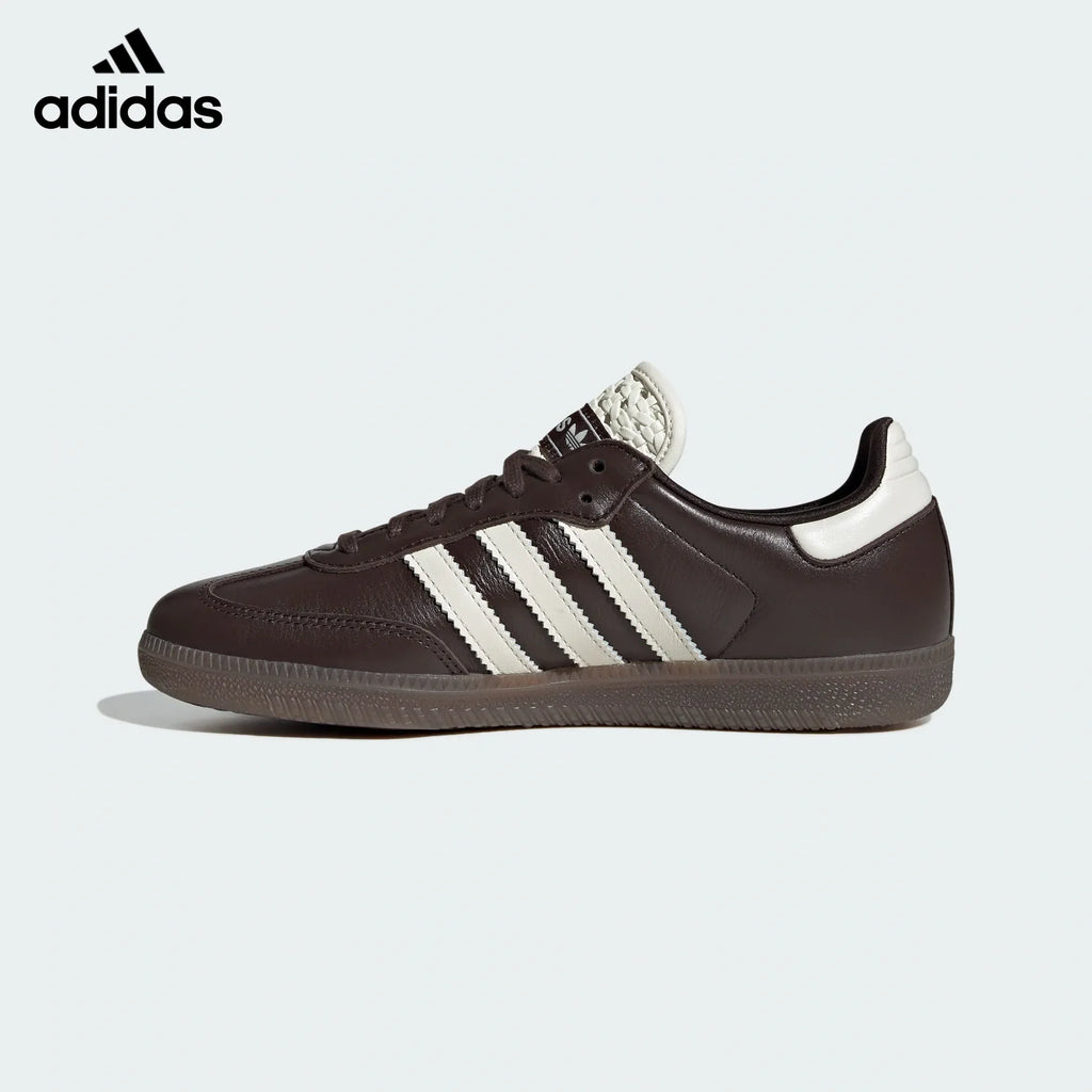 adidas Originals Samba OG Shoes Dark Brown  Off White  Gum-Classic sneakers，Adidas Women's Shoe Sale / Men's Shoe Sale
