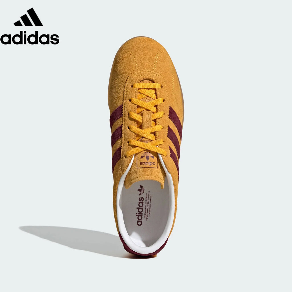 adidas Originals Gazelle Lo Pro W Shoes "Crew Yellow / Shadow Red / Gum"-Classic sneakers，Adidas Women's Shoe Sale / Men's Shoe Sale