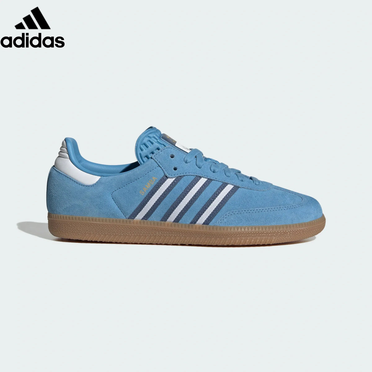 adidas Originals Samba OG Shoes "Light Blue / Crew Blue / Gum"-Classic sneakers，Adidas Women's Shoe Sale / Men's Shoe Sale