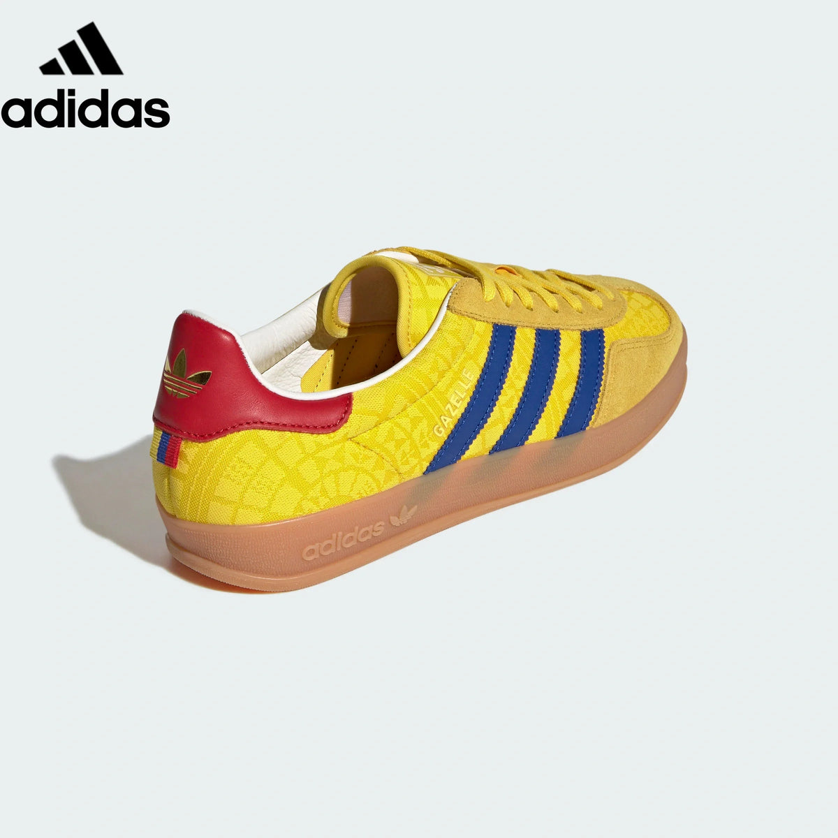 adidas Originals Gazelle Indoor Shoes "Bright Yellow / Royal Blue / Red"-Classic sneakers，Adidas Women's Shoe Sale / Men's Shoe Sale