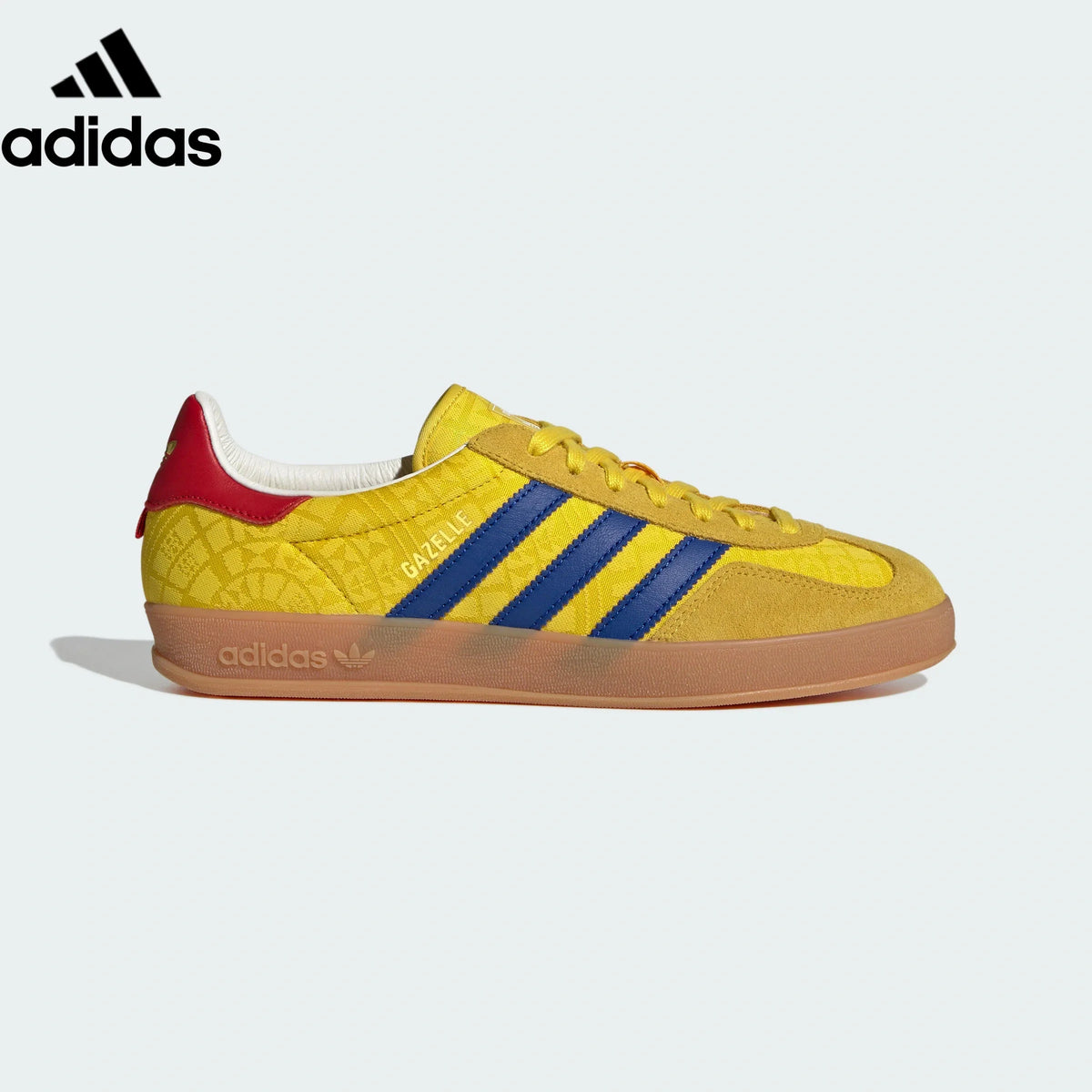 adidas Originals Gazelle Indoor Shoes "Bright Yellow / Royal Blue / Red"-Classic sneakers，Adidas Women's Shoe Sale / Men's Shoe Sale