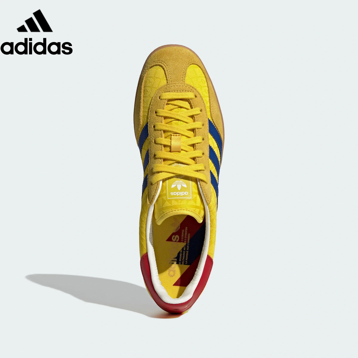 adidas Originals Gazelle Indoor Shoes "Bright Yellow / Royal Blue / Red"-Classic sneakers，Adidas Women's Shoe Sale / Men's Shoe Sale