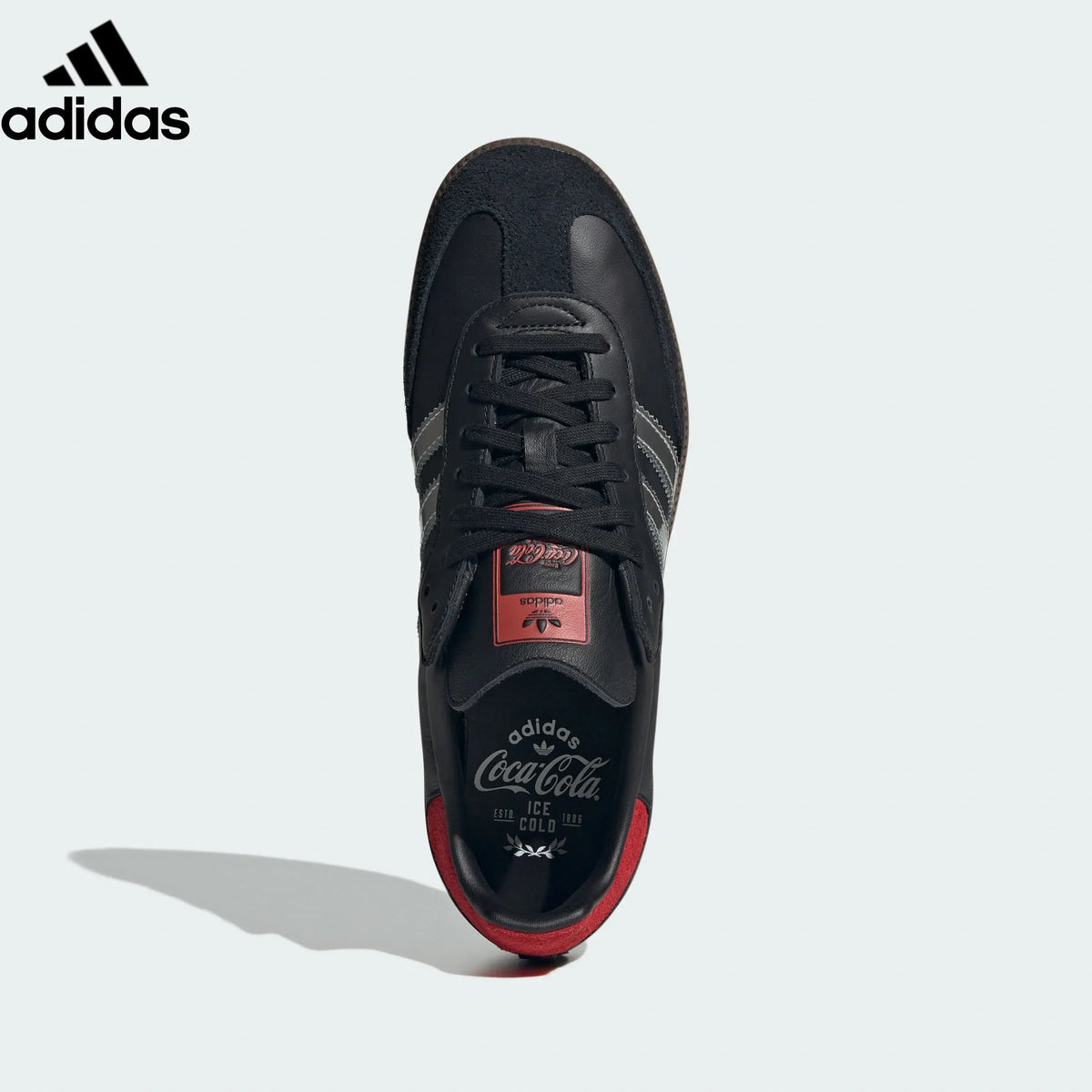 adidas Originals Samba OG x Coca-Cola Shoes "Core Black / Better Scarlet / Silver Metallic"-Classic sneakers，Adidas Women's Shoe Sale / Men's Shoe Sale
