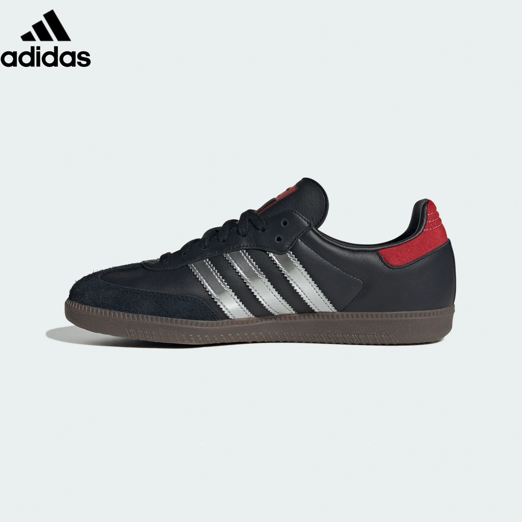 adidas Originals Samba OG x Coca-Cola Shoes "Core Black / Better Scarlet / Silver Metallic"-Classic sneakers，Adidas Women's Shoe Sale / Men's Shoe Sale