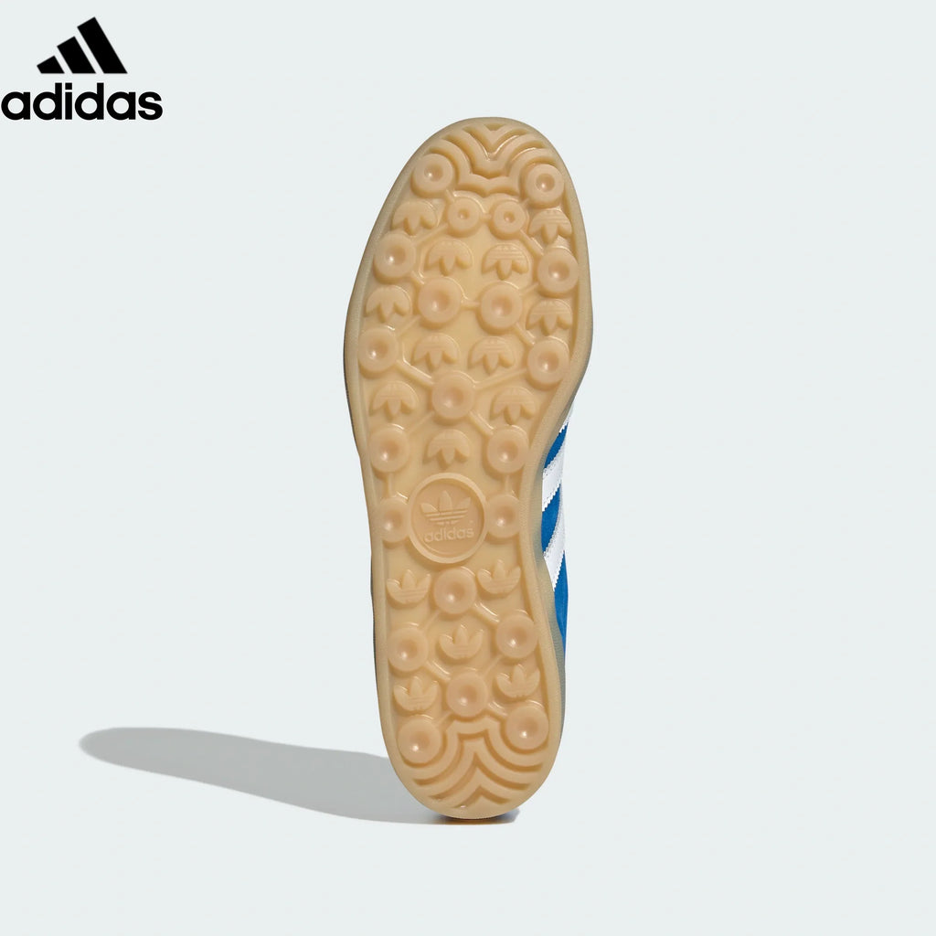 Mercedes-AMG x adidas Originals Gazelle Indoor Shoes "Blue Bird / Cloud White / Gum"-Classic sneakers，Adidas Women's Shoe Sale / Men's Shoe Sale