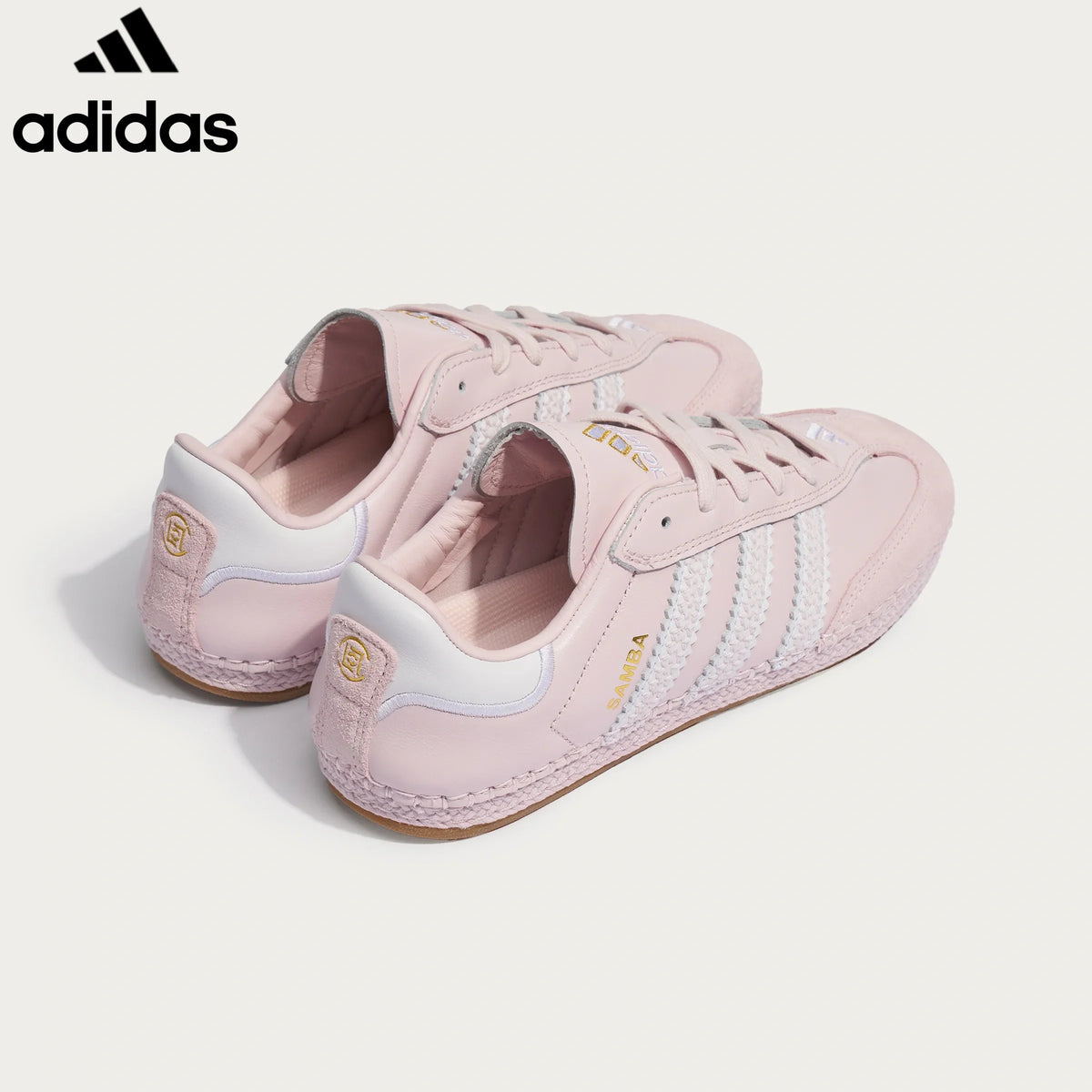 adidas Originals Samba x CLOT Women's Sneakers "Light Pink White Stripes"-Classic sneakers，Adidas Women's Shoe Sale / Men's Shoe Sale