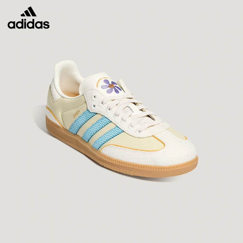 adidas Originals Samba OG "Surf Club" Shoes "Sandy Beige / Semi Blue Burst / Off White"-Classic sneakers，Adidas Women's Shoe Sale / Men's Shoe Sale