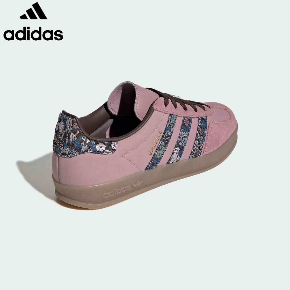 adidas Originals Gazelle Indoor Women's Suede Sneakers "Dusty Pink / Floral Print"-Classic sneakers，Adidas Women's Shoe Sale / Men's Shoe Sale