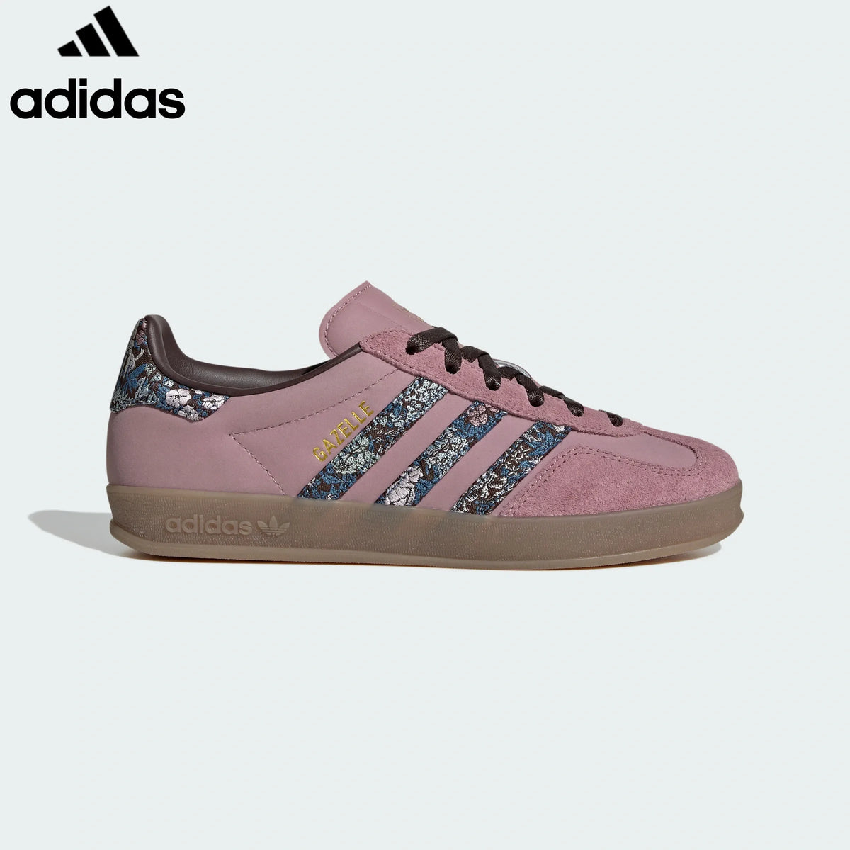 adidas Originals Gazelle Indoor Women's Suede Sneakers "Dusty Pink / Floral Print"-Classic sneakers，Adidas Women's Shoe Sale / Men's Shoe Sale