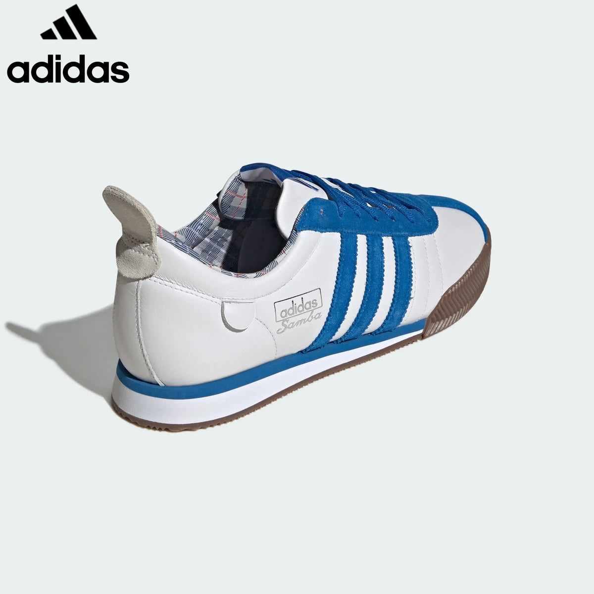 adidas Originals Samba x Mercedes-AMG Petronas Men's Sneakers "White Blue Stripes"-Classic sneakers，Adidas Women's Shoe Sale / Men's Shoe Sale