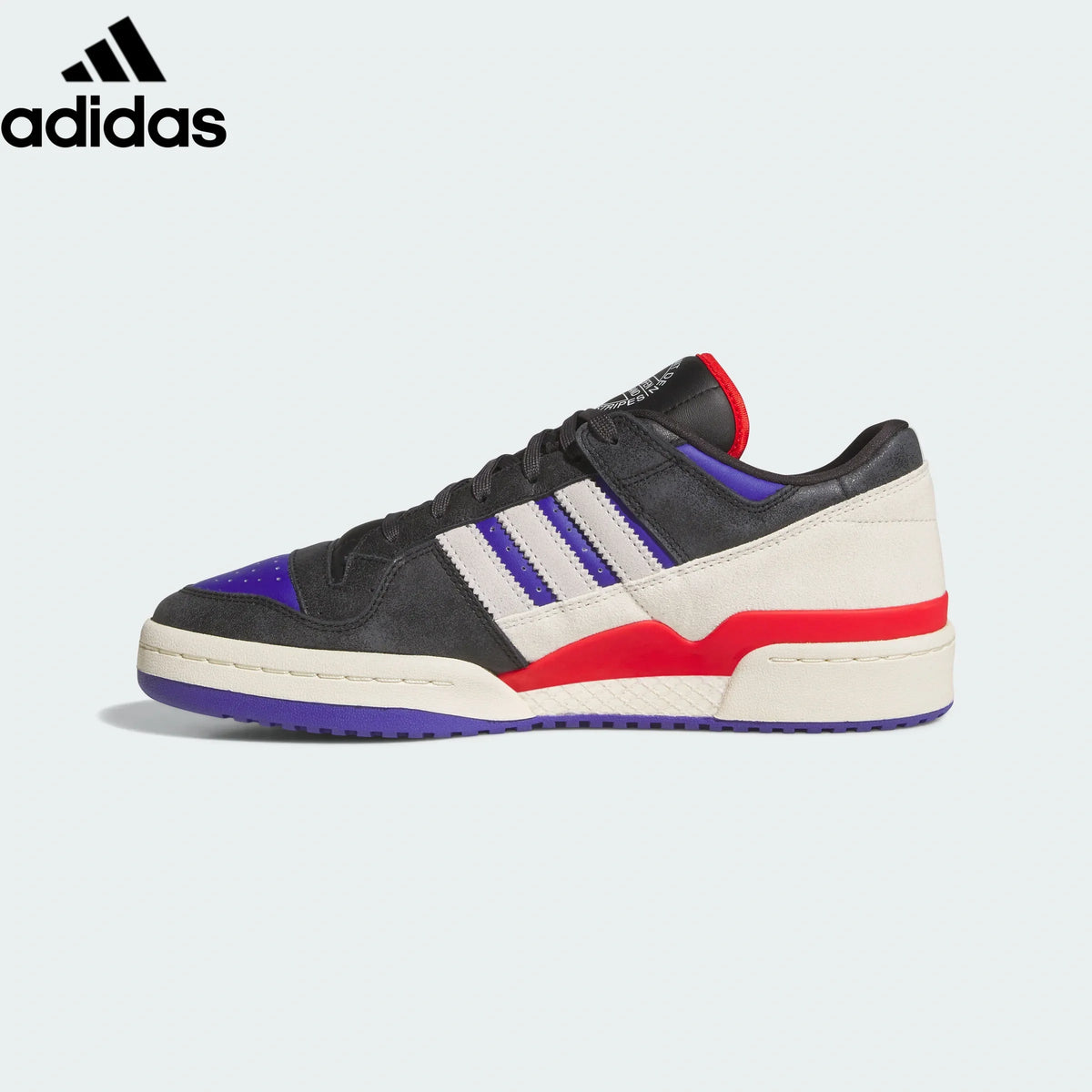 adidas Originals Forum Low Men's Sneakers "Black Purple Red White Stripes"-Classic sneakers，Adidas Women's Shoe Sale / Men's Shoe Sale