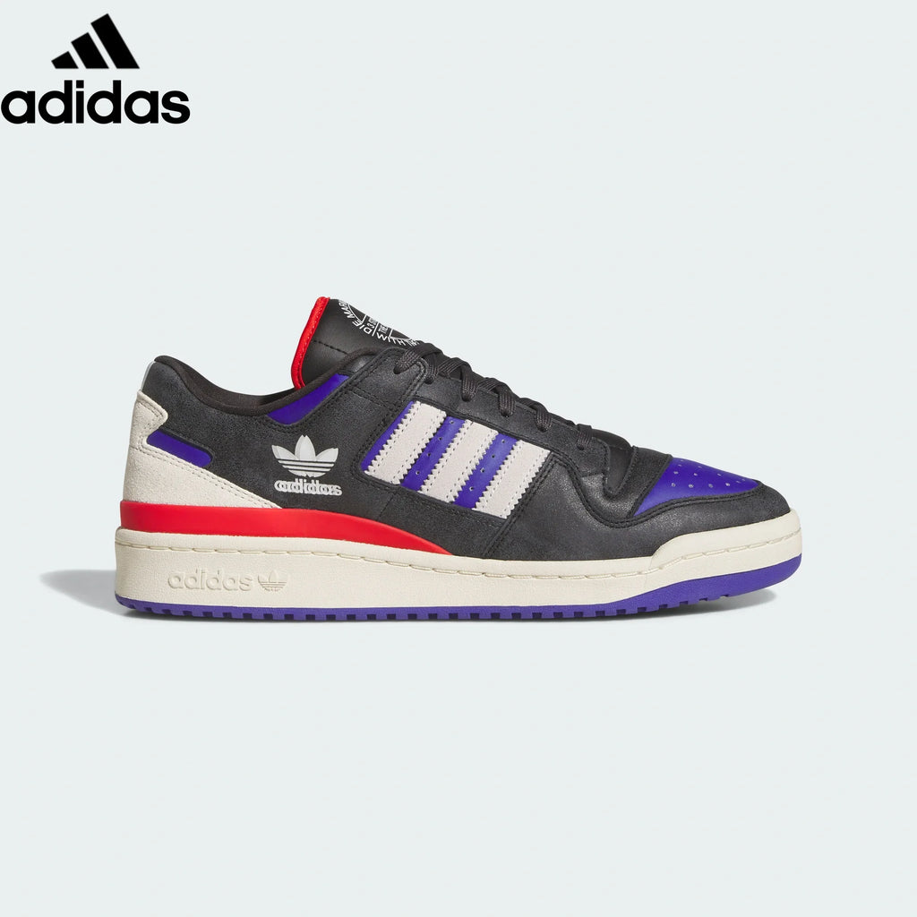 adidas Originals Forum Low Men's Sneakers "Black Purple Red White Stripes"-Classic sneakers，Adidas Women's Shoe Sale / Men's Shoe Sale