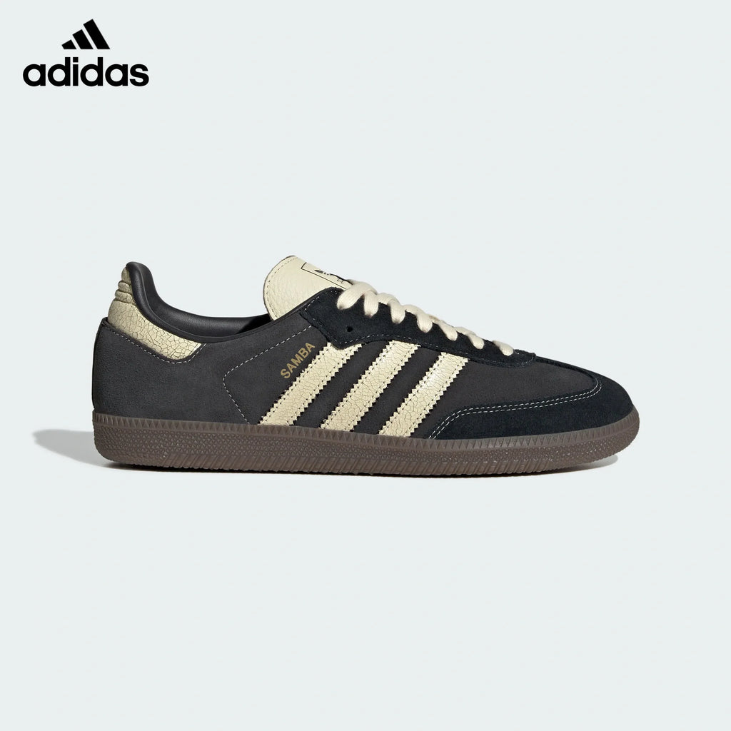 adidas Originals Samba OG Shoes "Core Black / Wonder White / Dark Brown Gum"-Classic sneakers，Adidas Women's Shoe Sale / Men's Shoe Sale