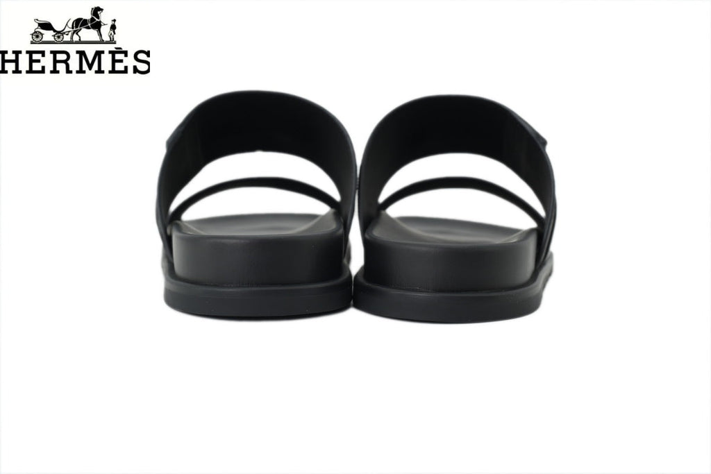 Hermès Empire Series Double Strap Slide Sandals "Black"