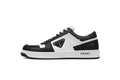 Prada Downtown Leather Low Sneakers "Black/White"-Classic Casual Shoes/Women's Shoe Sale / Men's Shoe Sale