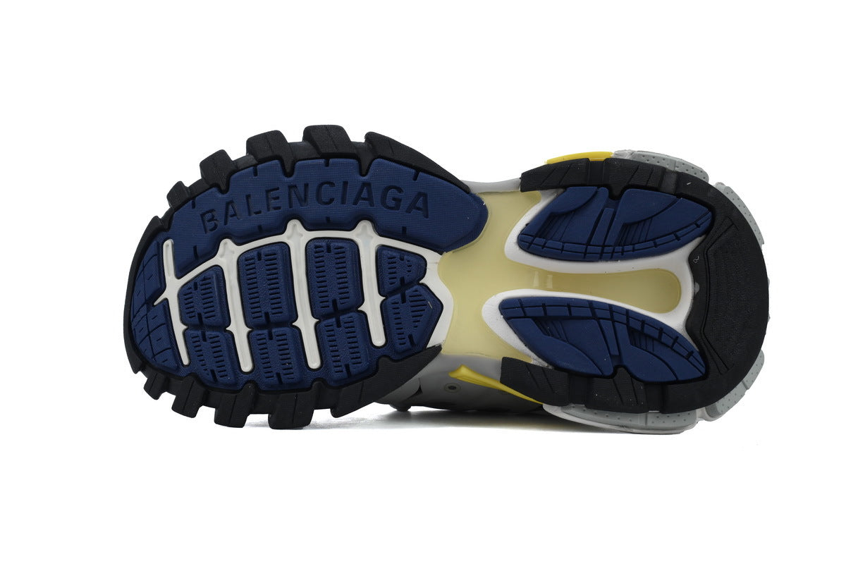Balenciaga Track Trainer Sneakers "Grey Blue Yellow"-retro thick sole dad shoes，Women's Shoe Sale / Men's Shoe Sale