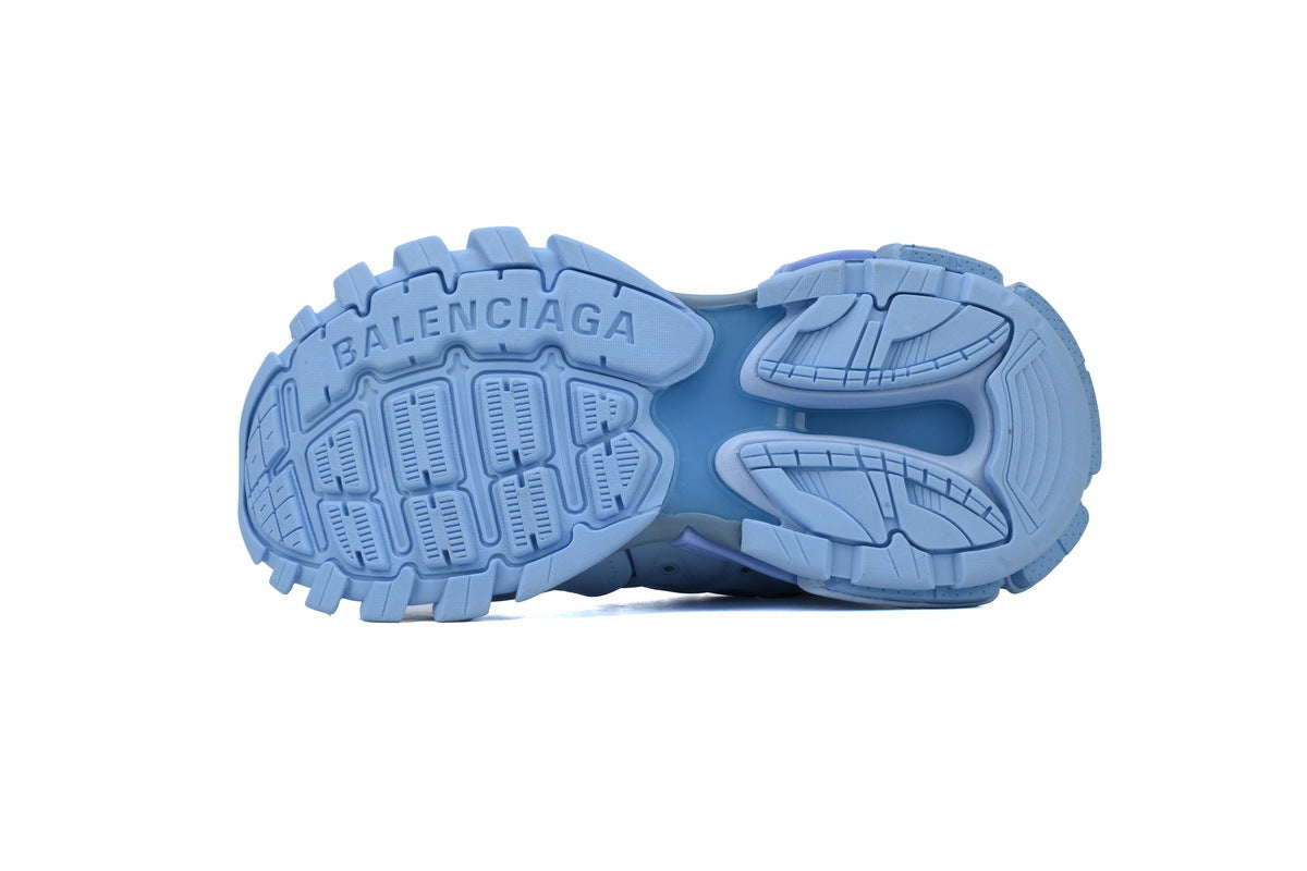 Balenciaga Track Trainer Sneakers "Light Blue"-retro thick sole dad shoes，Women's Shoe Sale / Men's Shoe Sale