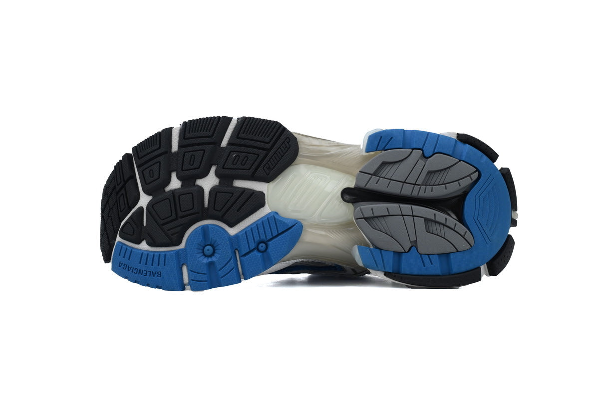 Balenciaga Runner Sneakers "Blue White"-retro thick sole dad shoes，Women's Shoe Sale / Men's Shoe Sale