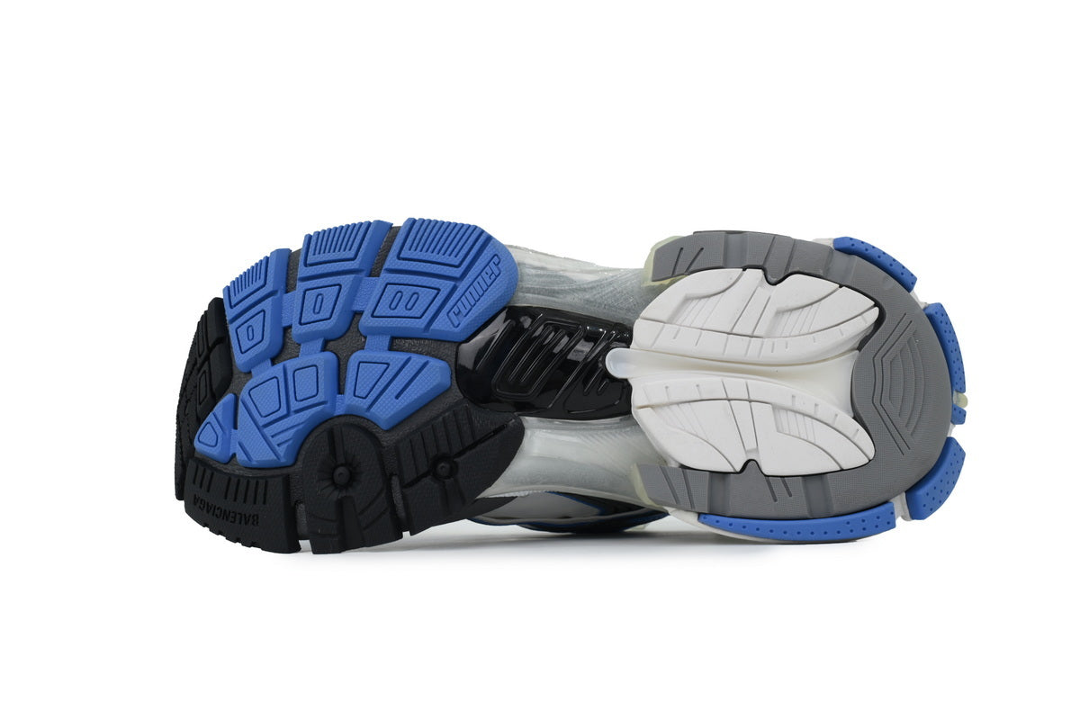 Balenciaga Runner Sneakers "Blue White Grey"-retro thick sole dad shoes，Women's Shoe Sale / Men's Shoe Sale