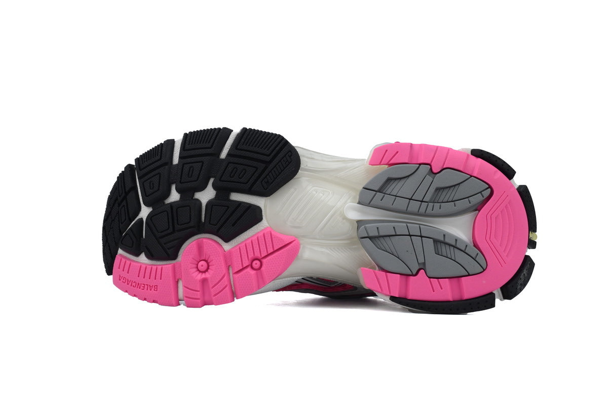 Balenciaga Runner Sneakers "White Pink"-retro thick sole dad shoes，Women's Shoe Sale / Men's Shoe Sale