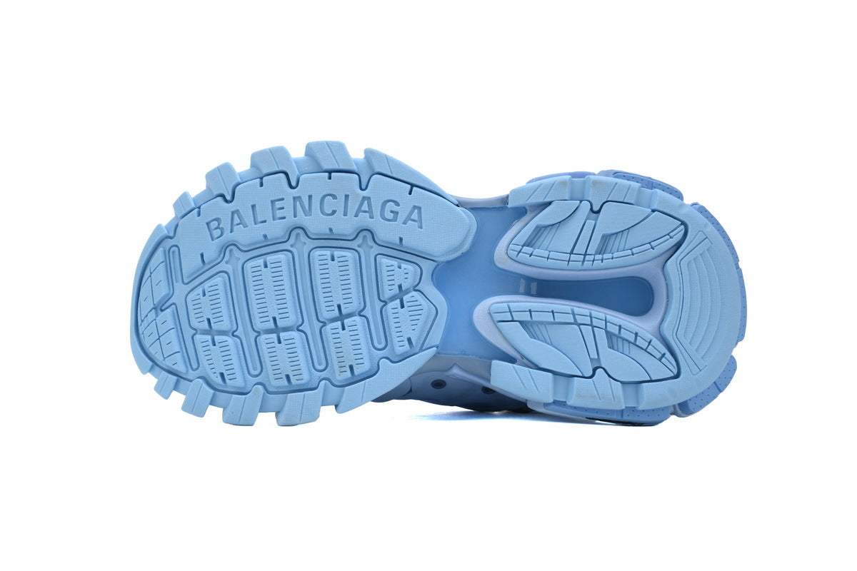 Balenciaga Track Trainer Sneakers "Light Blue"-retro thick sole dad shoes，Women's Shoe Sale / Men's Shoe Sale