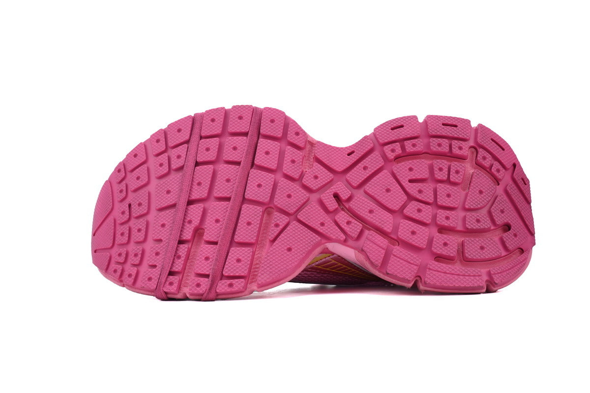 Balenciaga 3XL Mesh Trainer Sneaker "Pink Yellow"-retro thick sole dad shoes，Women's Shoe Sale / Men's Shoe Sale