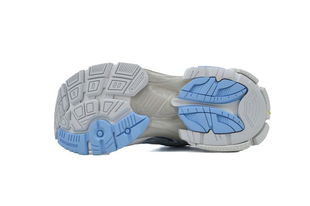 Balenciaga Runner Sneakers "White Light Blue"-retro thick sole dad shoes，Women's Shoe Sale / Men's Shoe Sale