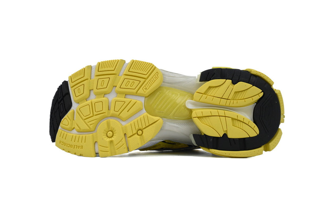 Balenciaga Runner Sneakers "Yellow Black Silver"-retro thick sole dad shoes，Women's Shoe Sale / Men's Shoe Sale