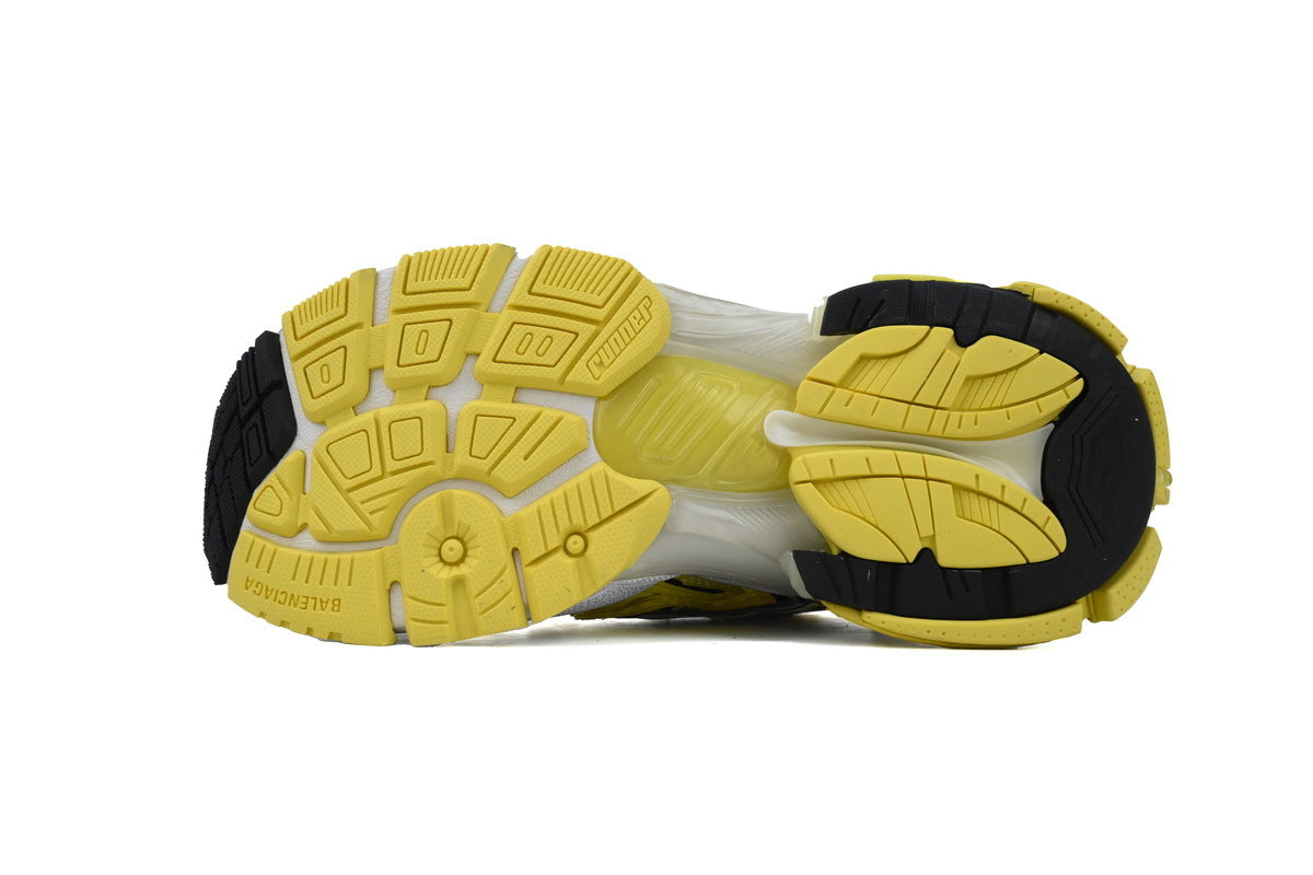 Balenciaga Runner Sneakers "Yellow Black Silver"-retro thick sole dad shoes，Women's Shoe Sale / Men's Shoe Sale