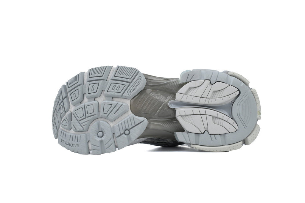 Balenciaga Runner Sneakers Men Women "Silver Grey White"-retro thick sole dad shoes，Women's Shoe Sale / Men's Shoe Sale