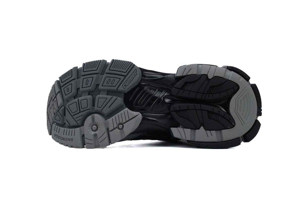 Balenciaga Runner Sneakers Men Women "Dark Grey Black"-retro thick sole dad shoes，Women's Shoe Sale / Men's Shoe Sale