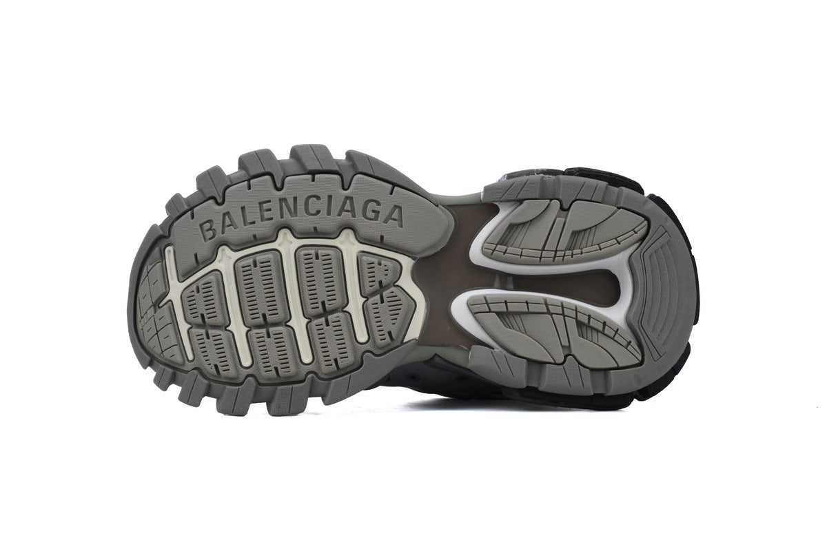 Balenciaga Track Trainer Sneakers "Grey White"-retro thick sole dad shoes，Women's Shoe Sale / Men's Shoe Sale