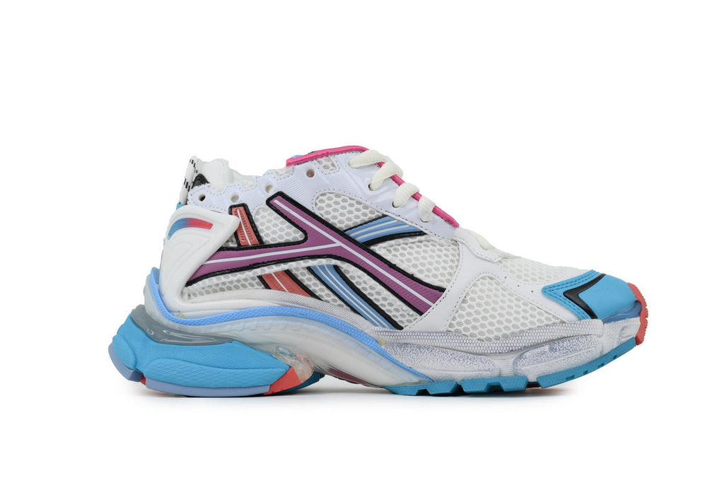 Balenciaga Runner Sneakers "White Multi Color"-retro thick sole dad shoes，Women's Shoe Sale / Men's Shoe Sale