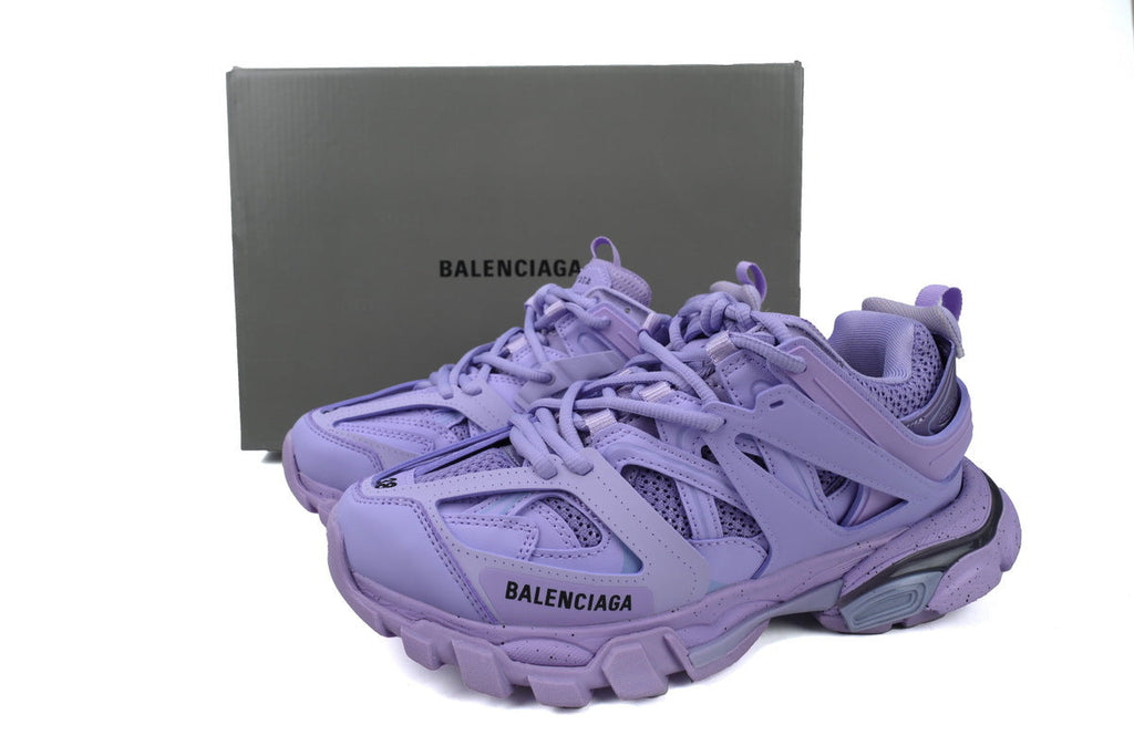 Balenciaga Track Trainer Sneakers "Lavender"-retro thick sole dad shoes，Women's Shoe Sale / Men's Shoe Sale