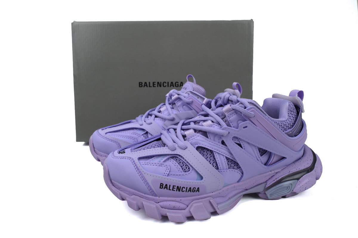 Balenciaga Track Trainer Sneakers "Lavender"-retro thick sole dad shoes，Women's Shoe Sale / Men's Shoe Sale