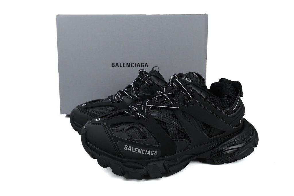 Balenciaga Track Sneakers "All Black"-retro thick sole dad shoes，Women's Shoe Sale / Men's Shoe Sale