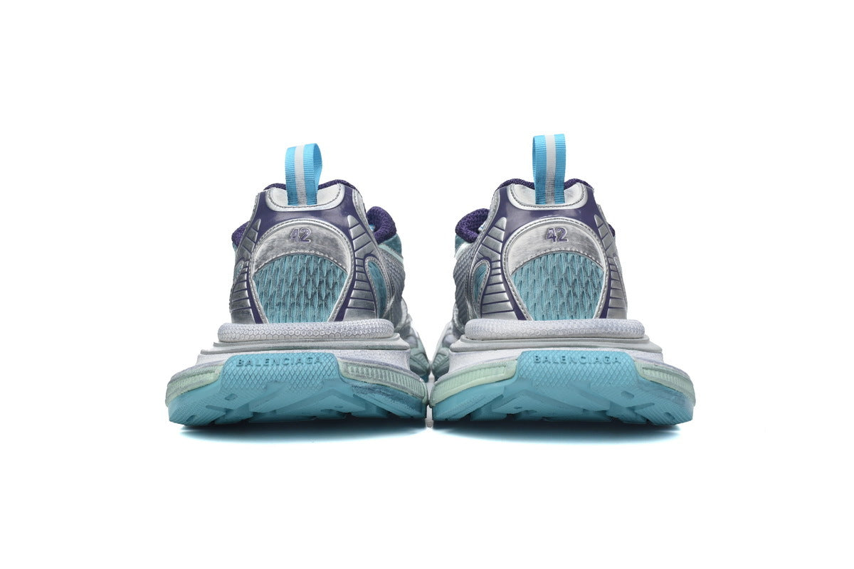 Balenciaga 3XL Sneakers "Light Blue Silver Purple"-retro thick sole dad shoes，Women's Shoe Sale / Men's Shoe Sale