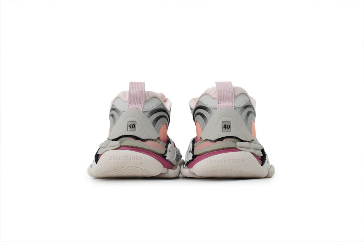 Balenciaga Triple S.2 Gradient Mesh Sneakers "Gradient Purple Pink"-retro thick sole dad shoes，Women's Shoe Sale / Men's Shoe Sale