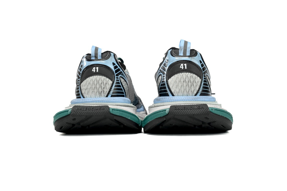 Balenciaga 3XL Sneaker "Green Gray Blue"-retro thick sole dad shoes，Women's Shoe Sale / Men's Shoe Sale
