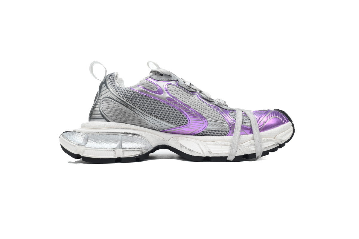Balenciaga 3XL Sneakers "Grey Purple White"-retro thick sole dad shoes，Women's Shoe Sale / Men's Shoe Sale