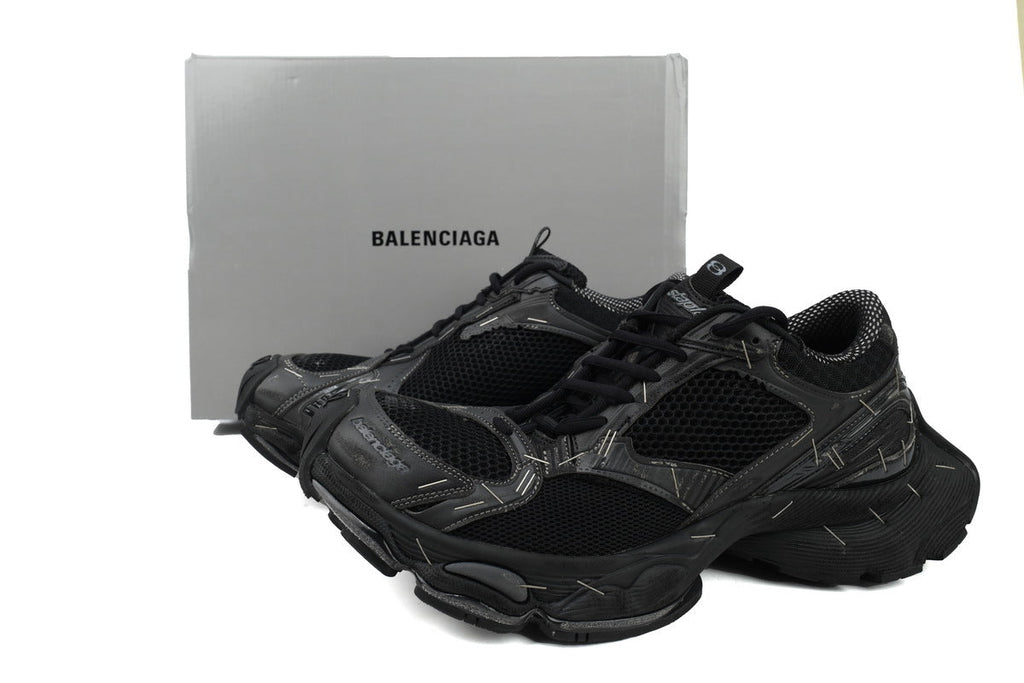 Balenciaga Stapler Sneakers Men Women "Black"-retro thick sole dad shoes，Women's Shoe Sale / Men's Shoe Sale