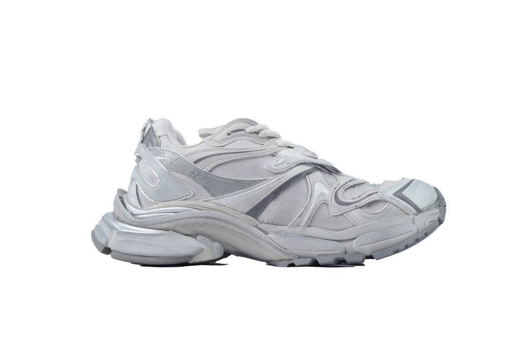 Balenciaga Runner 2 Sneakers Grey Mix Silver "Grey/Silver" Nylon Mesh Chunky Low Top Trainer