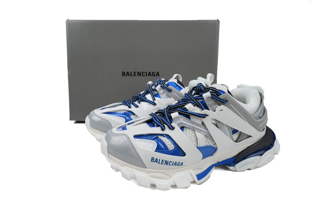 Balenciaga Track 2.0 Sneakers "White/Blue/Silver" Men Women Outdoor Hiking Dad Shoes